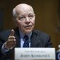 Then-IRS Commissioner John Koskinen testifies on Capitol Hill in Washington, Thursday, April 6, 2017, before the Senate Finance Committee. (AP Photo/Cliff Owen) ** FILE **