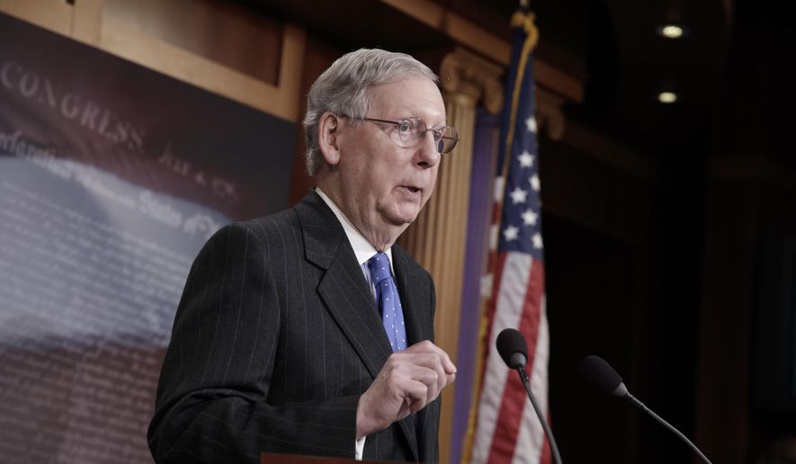 Senate Majority Leader Mitch McConnell has promised a vote on health care reform soon. (Associated Press/File)