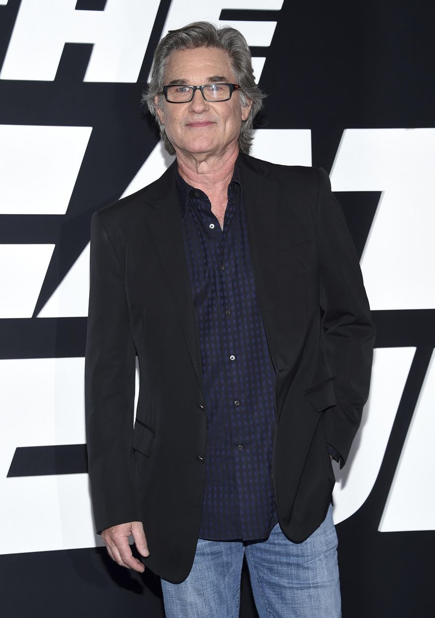 Kurt Russell attends the world premiere of Universal Pictures' "The Fate of the Furious" at Radio City Music Hall on Saturday, April 8, 2017, in New York. (Photo by Evan Agostini/Invision/AP) ** FILE **