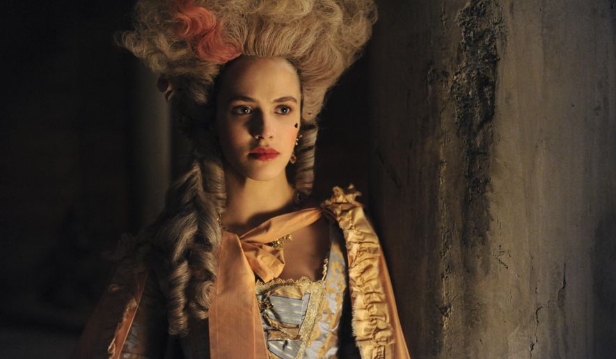 In this image released by Hulu, Jessica Brown-Findlay portrays Charlotte Wells, an 18th-century prostitute in Hulu's drama series "Harlots." (Liam Daniel/Hulu via AP)