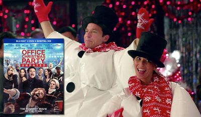 Jason Bateman and Olivia Munn co-star in &quot;Office Christmas Party: Unrated,&quot; now available on Blu-ray from Paramount Home Entertainment.