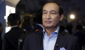 FILE - In this Thursday, June 2, 2016, file photo, United Airlines CEO Oscar Munoz waits to be interviewed, in New York, during a presentation of the carrier&#39;s new Polaris service, a new business class product that will become available on trans-Atlantic flights. Munoz said in a note to employees Tuesday, April 11, 2017, that he continues to be disturbed by the incident Sunday night in Chicago, where a passenger was forcibly removed from a United Express flight. Munoz said he was committed to “fix what’s broken so this never happens again.” (AP Photo/Richard Drew, File)