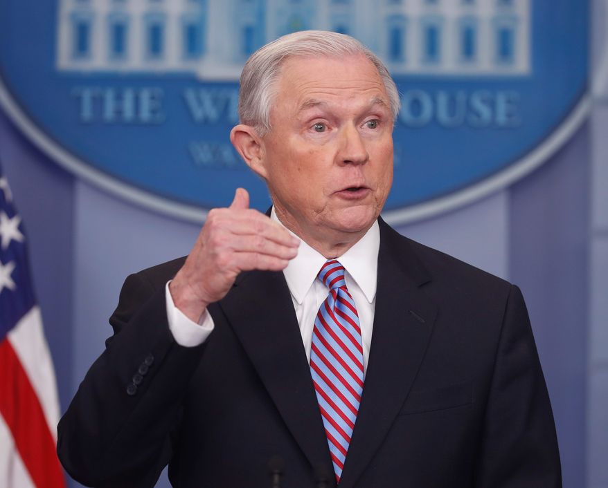 "The President has made dismantlement and destruction of drug cartels a top priority," said Attorney General Jeff Sessions in a statement on Thursday. (Associated Press)