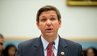 House Judiciary Committee member Ron DeSantis, Florida Republican, testifies on Capitol Hill in Washington before the House Judiciary Committee on May 24, 2016. (Associated Press) **FILE**