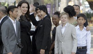Actress Angelina Jolie adopted three foreign-born children.