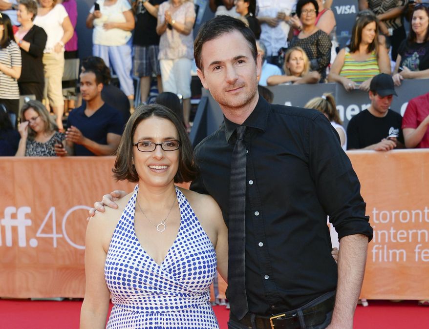 FILE - In this Sept. 16, 2015 file photo, directors Anna Boden, left, and Ryan Fleck attend a premiere for "Mississippi Grind" at the Toronto International Film Festival in Toronto. The duo will direct “Captain Marvel” according to sources close to the project who were not authorized to speak publicly Wednesday, April 19, 2017. Brie Larson is set to star as the titular character in Marvel Studios’ first female-centric superhero film. (Photo by Evan Agostini/Invision/AP, File)