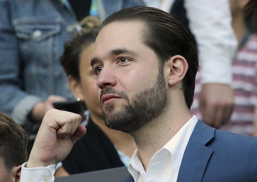 FILE - In this Jan. 28, 2017, file photo, Alexis Ohanian, fiance of Serena Williams, watches Williams play her sister, Venus, in the women&#x27;s singles final at the Australian Open tennis championships in Melbourne, Australia. A spokeswoman for Serena Williams says the tennis star is pregnant. Earlier in the day, Williams posted a photo of herself on the social media site Snapchat with the caption &amp;quot;20 weeks.&amp;quot; Williams announced in late December that she was engaged to Reddit co-founder Ohanian. (AP Photo/Aaron Favila, File)