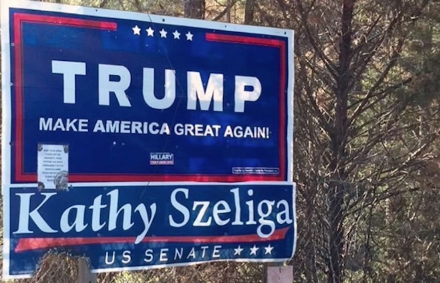 Two 19-year-olds are facing hate crimes charges for allegedly setting fire to a Donald Trump campaign sign in Maryland. (The Baltimore Sun)