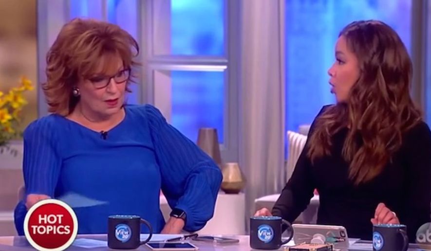 Joy Behar of &quot;The View&quot; likened Sarah Palin&#39;s visit to the The White House to the War of 1812 during a broadcast on Friday, April 21, 2017. (ABC screenshot) **FILE **