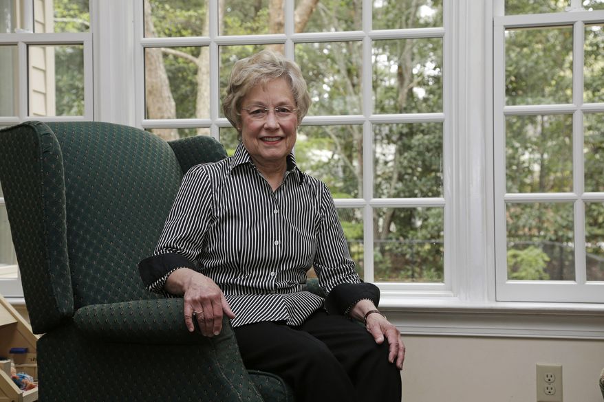 In this photo taken Friday, April 7, 2017, Susan Lassiter poses for a photo at her home in Smithfield, N.C. Lassiter, a member of Concerned Citizens for Successful Schools in Johnston County is worried about how her group will continue to push for equal education opportunities in the local schools if the UNC Center for Civil Rights in Chapel Hill is permanently barred from filing lawsuits on behalf of its clients. (AP Photo/Gerry Broome)