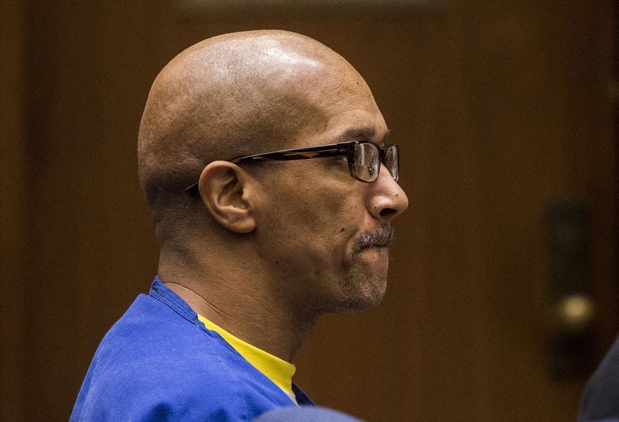 FILE - In This May 11, 2016, file photo, Dawud Abdulawali is ordered to stand trial on arson charges during a preliminary hearing in Los Angeles. Abdulwali pleaded no contest Monday, April 24, 2017, to a charge of arson of a structure, and he was immediately sentenced to 15 years in prison. The December 2014, blaze gutted the seven-story Da Vinci apartment complex and blew out windows in adjacent towers. Damage was estimated at $100 million. (AP Photo/Damian Dovarganes, File)
