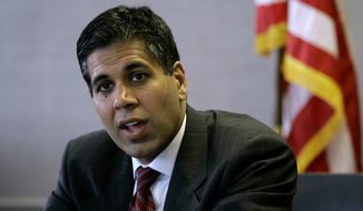 Judge Amul Thapar, President&#39;s Trump nominee for an appeals court vacancy, was taken to task by Democrats in his confirmation hearing over his considering campaign contributions to be political speech. (Associated Press) ** FILE **