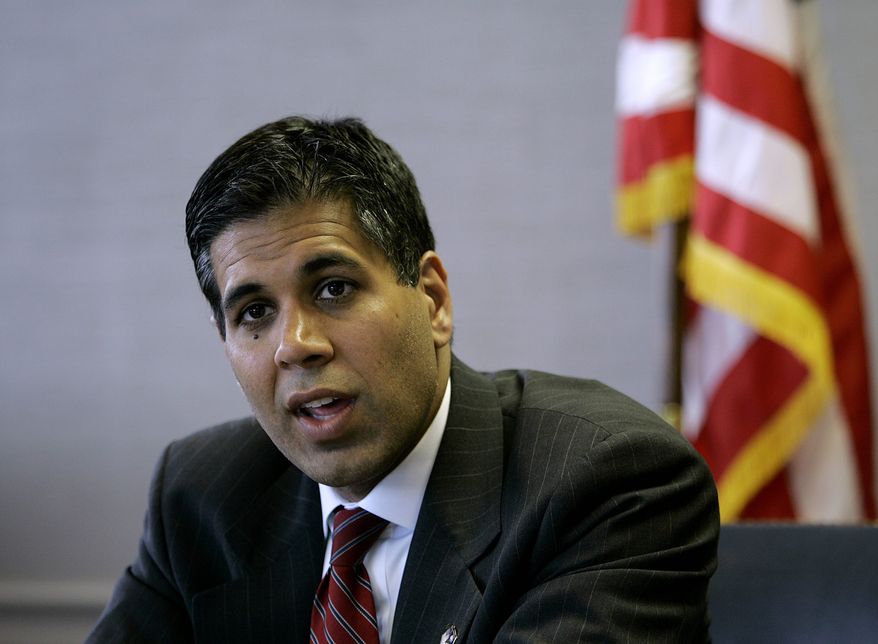 Judge Amul Thapar, President&#39;s Trump nominee for an appeals court vacancy, was taken to task by Democrats in his confirmation hearing over his considering campaign contributions to be political speech. (Associated Press) ** FILE **