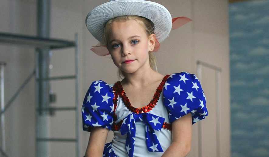 This image released by Netflix shows Hannah Cagwin in a scene from, "Casting JonBenet." (Michael Latham/Netflix via AP)
