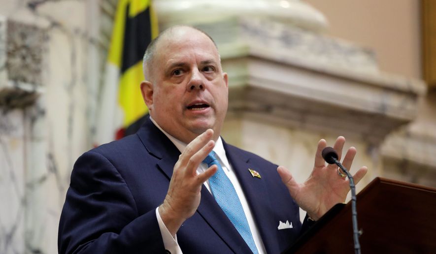 Hogan vetoes bill requiring employers to provide paid sick leave in Maryland. (Associated Press)