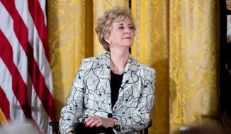 Small Business Administration Administrator Linda McMahon appears at a women&#x27;s empowerment panel in the East Room of the White House, Wednesday, March 29, 2017, in Washington. (AP Photo/Andrew Harnik) ** FILE **