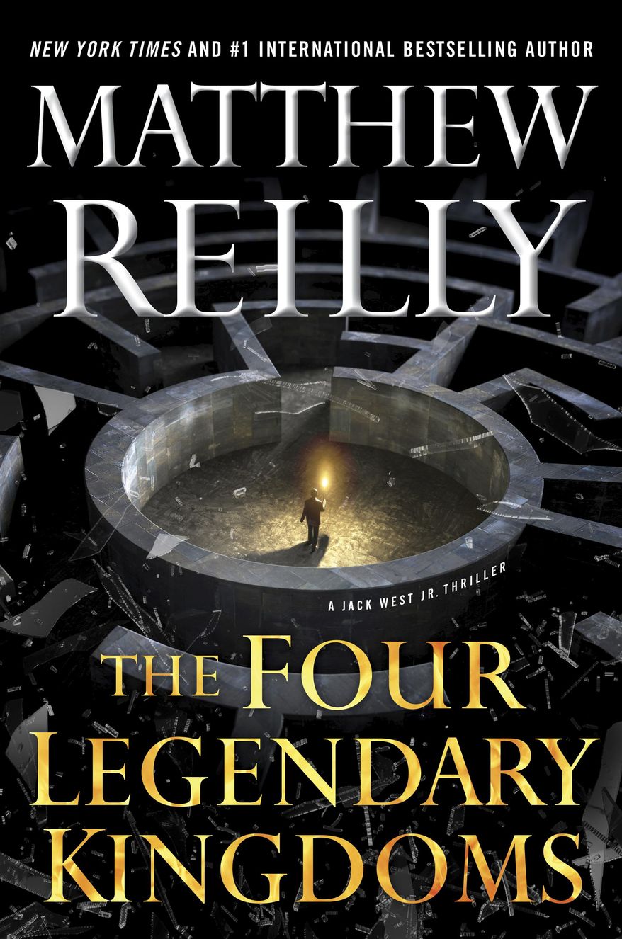 This cover image released by Gallery Books shows, "The Four Legendary Kingdoms," by Matthew Reilly. (Gallery Books via AP)