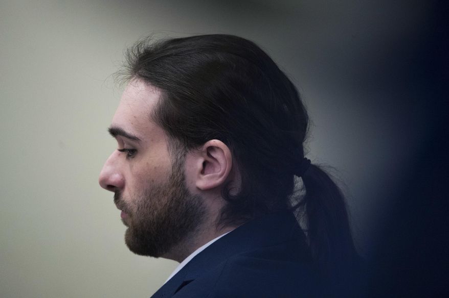 David Creato appears in court during day five of his trial in connection with the death of his 3-year-old son Tuesday, May 2, 2017 in Camden, NJ. Creato is accused of killing his 3-year-old son in October 2015 because he allegedly was an impediment to his relationship with a teenage girlfriend. (Joe Lambert/Camden Courier-Post via AP, Pool)
