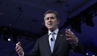 Former South Carolina Sen. Jim DeMint speaks at the Conservative Political Action Conference (CPAC) in Oxon Hill, Md., on Feb. 23, 2017. (Associated Press) ** FILE **