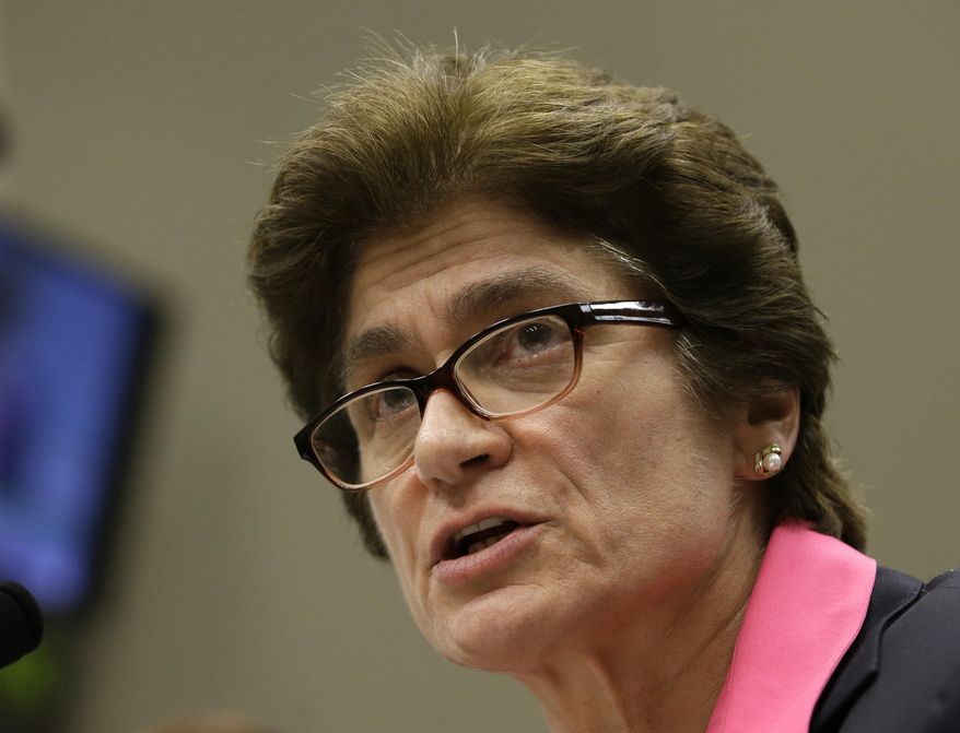 State Auditor Elaine Howle discuss the findings of an audit her office conducted on the office of the University of California President during a Joint Legislative Audit Committee, Tuesday, May 2, 2017, in Sacramento, Calif. That audit found that UC administrators hid $175 million from the public while the university system raised tuition and asked lawmakers for more money. (AP Photo/Rich Pedroncelli)