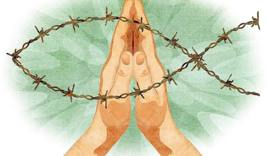 Persecution of Christians Illustration by Greg Groesch/The Washington Times