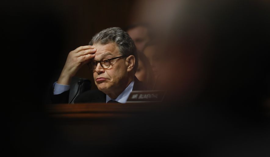 Sen. Al Franken is one of the Senate Democrats being closely watched as Trump advisers have particular concern about Minnesota Supreme Court Justice Joan Larsen, who was nominated to the 6th U.S. Circuit Court of Appeals. (Associated Press/File)