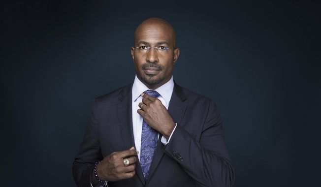 Van Jones, host of &quot;The Messy Truth with Van Jones,&quot; appears after an interview in New York, April 28, 2017.  Jones is hoping to bolster his activist work by pairing with Jay Z’s management firm Roc Nation. The pundit announced the affiliation Thursday, May 4. He hopes the company’s expertise in cultural influence helps his work in green initiatives,  getting poor youngsters involved in the tech sector and training prison inmates in media skills. (Photo by Taylor Jewell/Invision/AP) ** FILE **