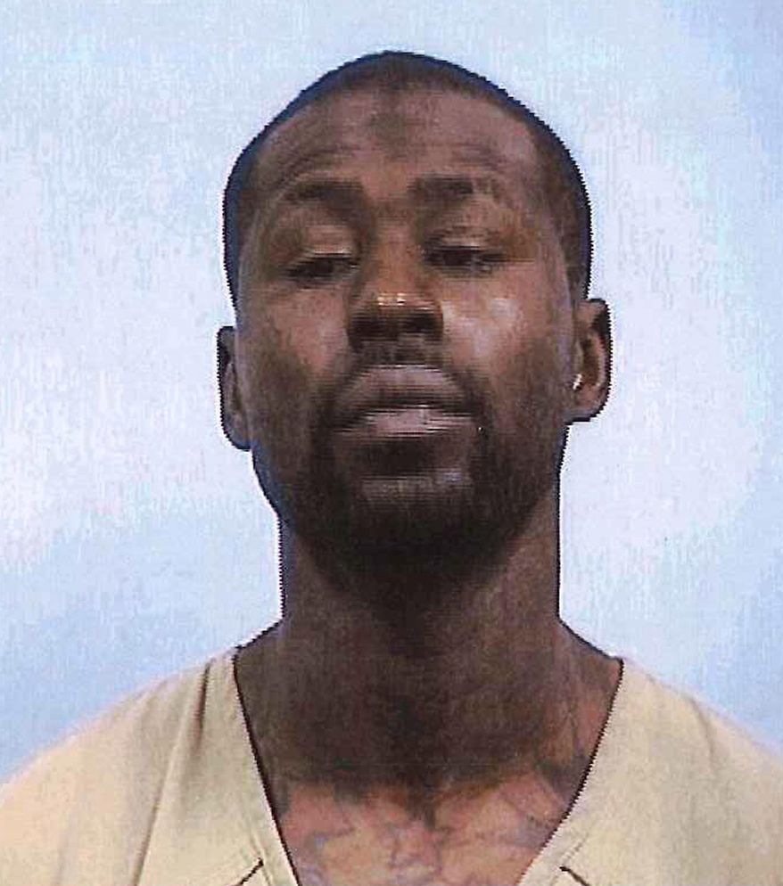 This undated photo provided by the Elkhart County Sheriff’s Department shows Derrick Glass, who is accused of holding four people hostage for five days in Elkhart, Ind. Glass was arrested Tuesday, May 2, 2017, after he allowed one of his alleged hostages to go shopping. (Elkhart County Sheriff’s Department via AP)