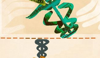 Illustration on fixing health care by Donna Grethen/Tribune Content Agency