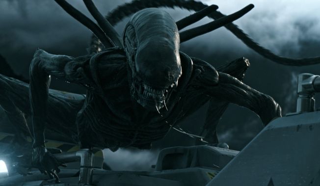 This image released by Twentieth Century Fox shows a scene from &amp;quot;Alien: Covenant.&amp;quot;  (Twentieth Century Fox via AP)