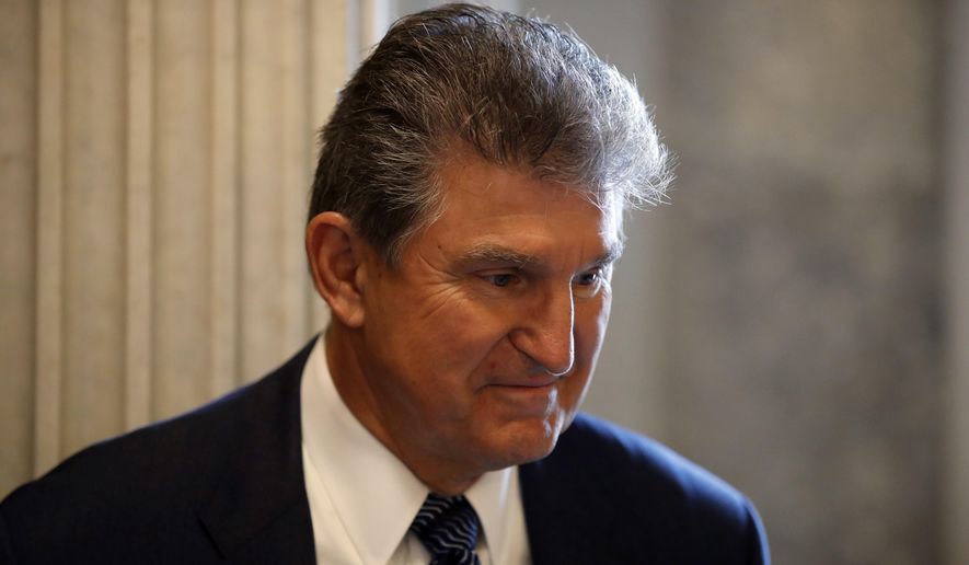 Sen. Joe Manchin III, West Virginia Democrat, faces a tough re-election bid next year. Republican candidates have waged a nasty battle to win the party primary, and the race has room to grow. (Associated Press/File)