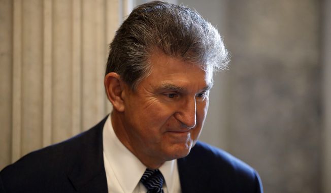 Sen. Joe Manchin III, West Virginia Democrat, faces a tough re-election bid next year. Republican candidates have waged a nasty battle to win the party primary, and the race has room to grow. (Associated Press/File)