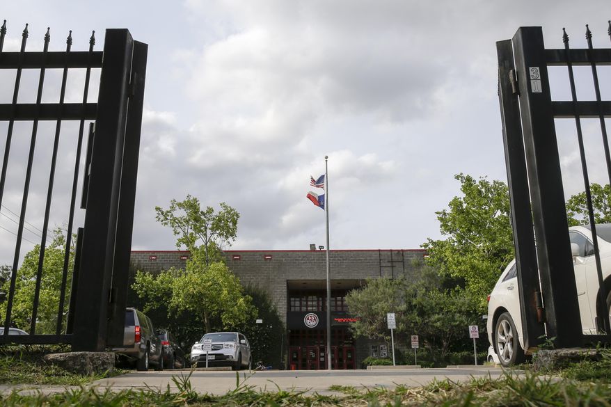 ADVANCE FOR USE MONDAY, MAY 15, 2017 AND THEREAFTER-This Wednesday, May 10, 2017 photo shows The High School for the Performing and Visual Arts in Houston. When school administrators didn't investigate Itza Ayala's 15-year-old daughter's alleged sexual assault by another student, she says, her family turned to the U.S. Education Department's Office for Civil Rights. The office has struggled to keep up with an increase in complaints against school districts. (AP Photo/David J. Phillip)