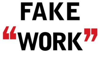 Book jacket &quot;Fake Work: Why people are working harder than ever but accomplishing less, and how to fix the problem,&quot; by authors B.D. Peterson and G.W. Nielson 