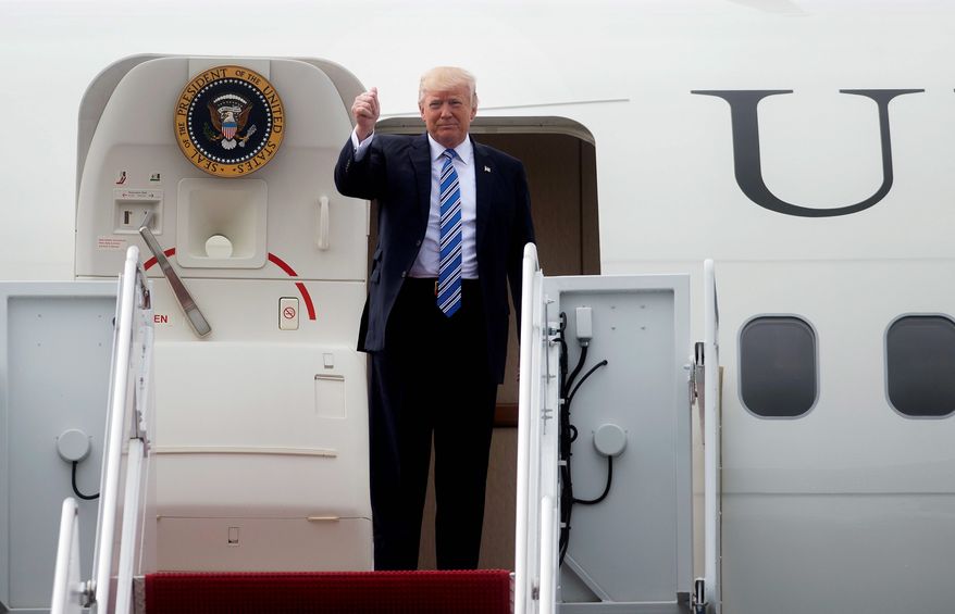 President Trump will make Saudi Arabia his initial stop on his first official trip overseas. After leaving Riyadh, he will visit Israel and Vatican City before attending NATO and Group of Seven summits. (Associated Press)