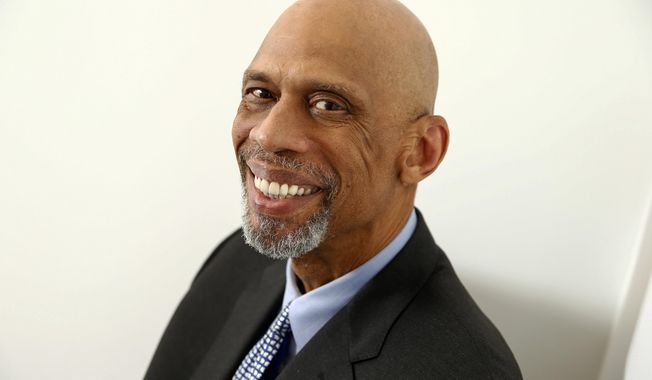 Retired NBA basketball player and author Kareem Abdul-Jabbar poses for a portrait on Monday, May 15, 2017 in New York to promote his book, &amp;quot;Coach Wooden and Me: Our 50-Year Friendship On and Off the Court.&amp;quot; (Photo by Brian Ach/Invision/AP)