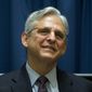 FILE - In this April 21, 2016 file photo, Judge Merrick Garland is seen at the E. Barrett Prettyman Courthouse in Washington, Thursday, April 21, 2016. A longtime friend of Garland tells The Associated Press that Garland is happy in his job and has no interest in leaving the judiciary to head the FBI. (AP Photo/Pablo Martinez Monsivais, File)