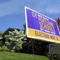 FILE--This May 9, 2017, file photo show a yard sign supporting a $790 bond measure for the Portland Public Schools in Portland, Ore. Oregon voters on Tuesday, May 16, 2017, approved two-thirds of school construction bonds statewide including the largest school bond in Oregon history with $790 million for Portland Public Schools. (AP Photo/Gillian Flaccus, file)