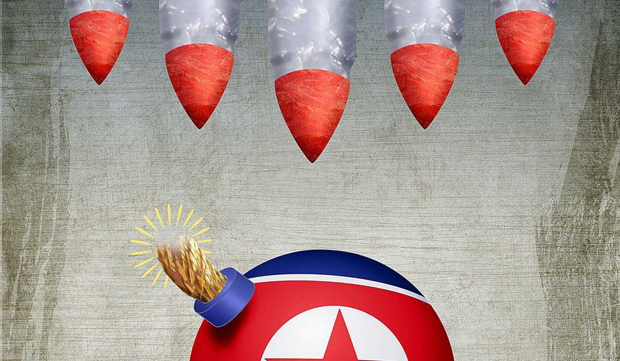 Coordinated Preemptive Korea Attack Illustration by Greg Groesch/The Washington Times