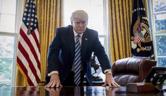 President Donald Trump in the White House Oval Office. (Associated Press/File)