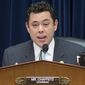House Oversight and Government Reform Committee Chairman Rep. Jason Chaffetz, R-Utah, speaks at Capitol Hill in Washington in this Dec. 17, 2015, file photo, Chaffetz says he will resign from Congress. (AP Photo/J. Scott Applewhite, File)