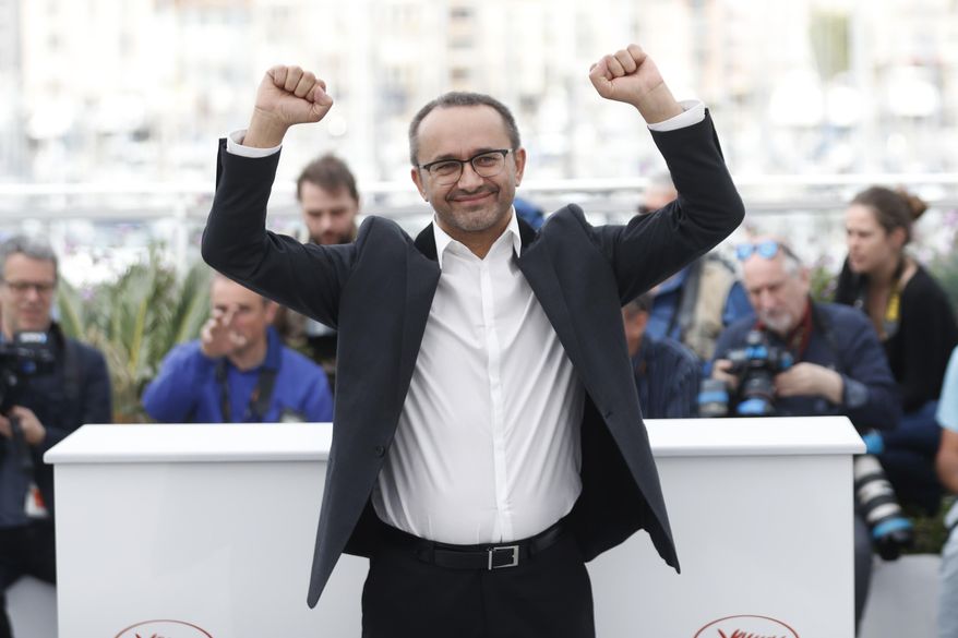 Director Andrey Zvyagintsev poses for photographers during the photo call for the Loveless, at the 70th international film festival, Cannes, southern France, Thursday, May 18, 2017. (AP Photo/Thibault Camus)