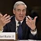In this June 19, 2013, file photo, former FBI Director Robert Mueller testifies on Capitol Hill in Washington. Mueller was appointed in the spring of 2017 as special counsel to oversee investigation into Russian interference in the 2016 presidential election. (Associated Press) **FILE**