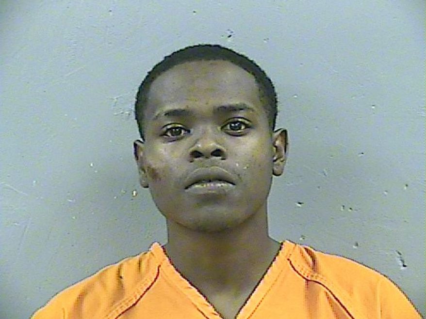 This Madison County Detention Center booking photograph taken Thursday, May 18, 2017 shows Byron McBride.  Madison County District Attorney Michael Guest announced at a news conference that authorities plan to charge McBride, Dwan Wakefield, and Tyreek Washington,in the death of 6-year old Kingston Frazier.  Authorities found Frazier shot at least once in the back seat of his mother's stolen car, which Jackson Police Cmdr. Tyree Jones said was abandoned in a muddy ditch about 15 miles (20 kilometers) north of Jackson, Miss.  (Madison County Sheriff's Office via AP)