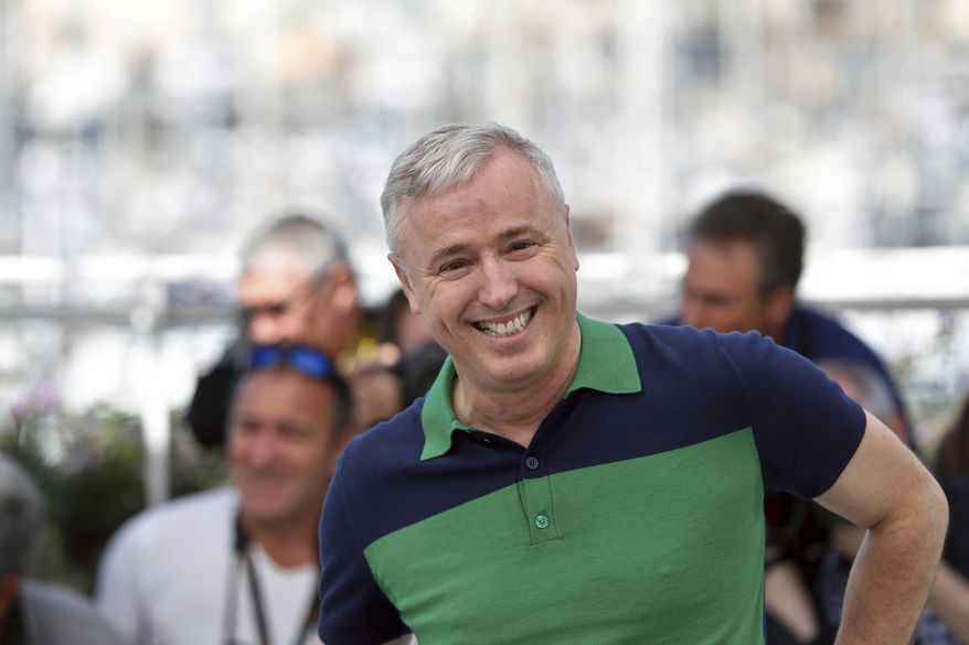Director Robin Campillo poses for photographers during the photo call for the film 120 Battements par Minute, at the 70th international film festival, Cannes, southern France, Saturday, May 20, 2017. (AP Photo/Thibault Camus)