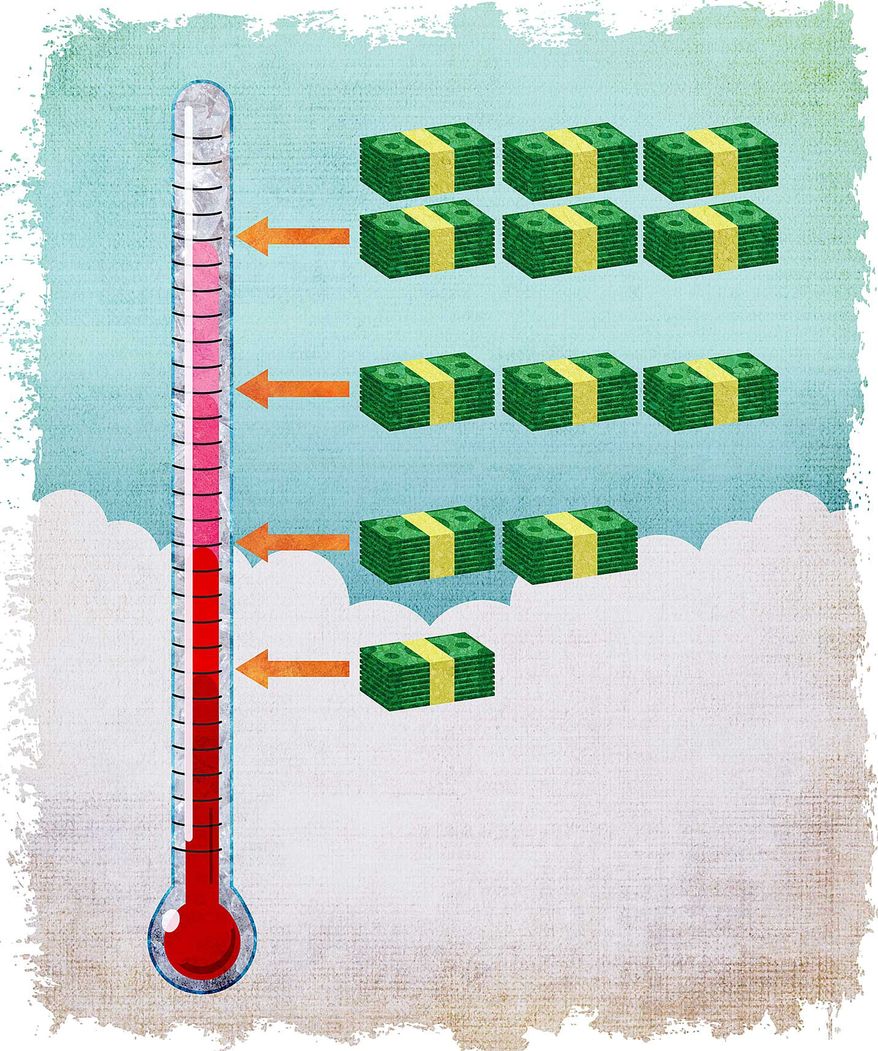 Higher Temperature Readings Equal More Money Illustration by Greg Groesch/The Washington Times