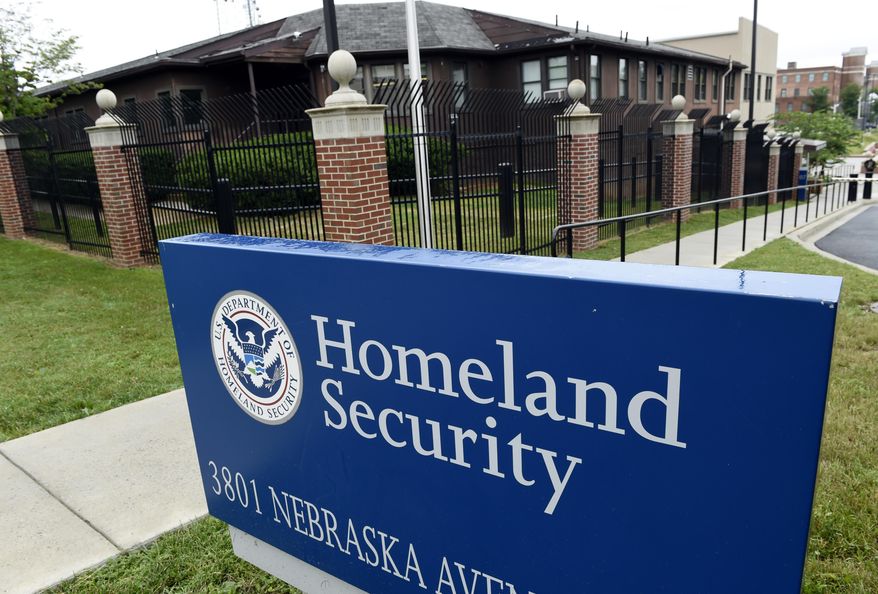In this June 5, 2015, photo, the Homeland Security Department headquarters in northwest Washington, D.C., is shown. (AP Photo/Susan Walsh) **FILE**