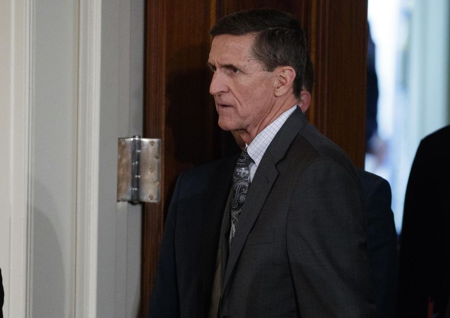 The Senate investigators are subpoenaing his businesses’ records of former National Security Adviser Michael Flynn. (AP Photo/Evan Vucci, File)