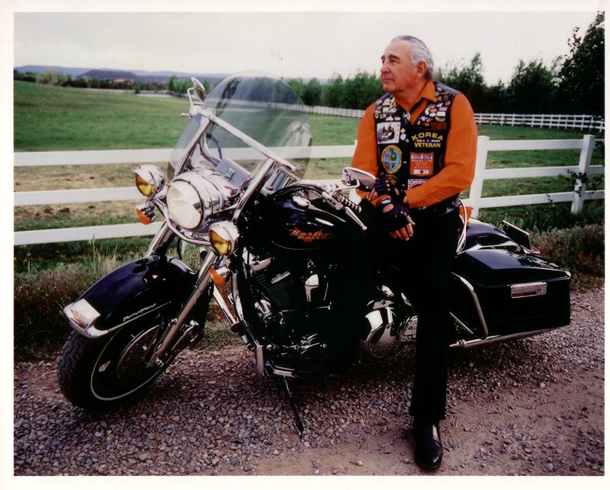 Air Force veteran and avid motorcyclist, Sen. Ben Nighthorse Campbell rode many times with Rolling Thunder during his years in Congress. Photo courtesy of Ben Nighthorse Campbell.