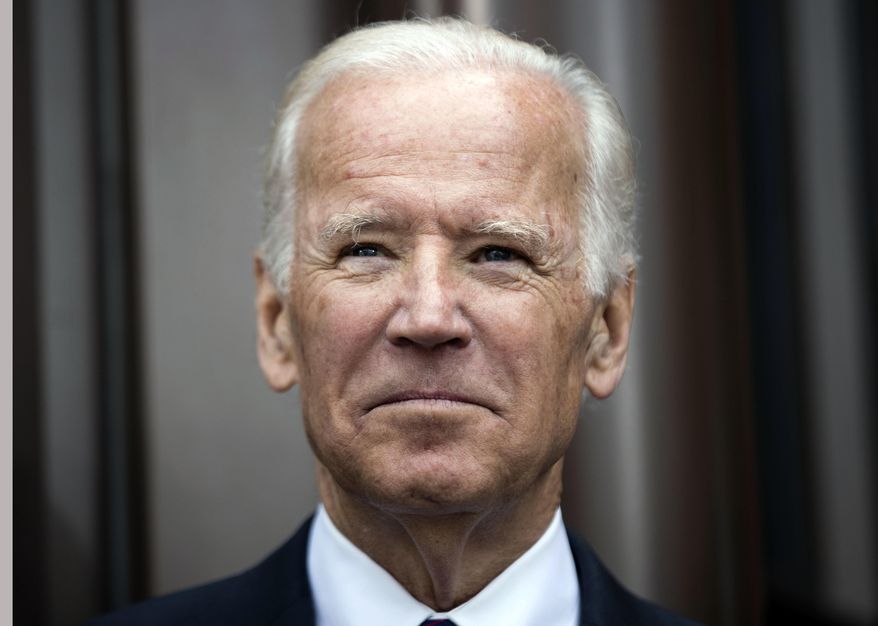 FILE- In this April 19, 2017, file photo, former Vice President Joe Biden attends the opening ceremony for Museum of the American Revolution in Philadelphia. Biden is slated to deliver the Class Day address at Harvard University on Wednesday, May 24. (AP Photo/Matt Rourke, File)
